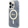 Guess GUHMP15XH4STB Apple iPhone 15 Pro Max cietais maciņš IML 4G MagSafe, zils (outlet)