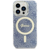 Guess GUHMP15XH4STB Apple iPhone 15 Pro Max cietais maciņš IML 4G MagSafe, zils (outlet)