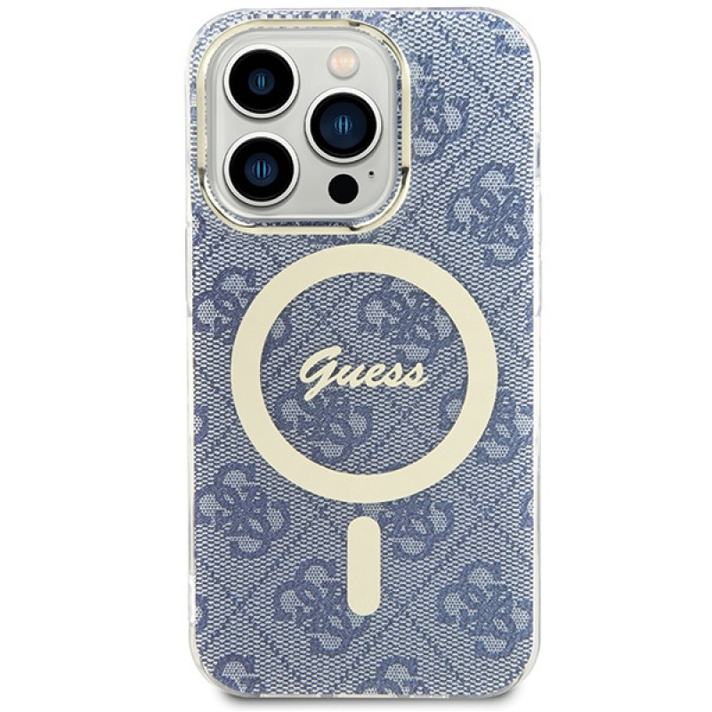 Guess GUHMP15XH4STB Apple iPhone 15 Pro Max cietais maciņš IML 4G MagSafe, zils (outlet)