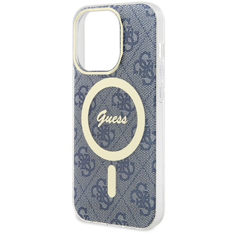 Guess GUHMP15XH4STB Apple iPhone 15 Pro Max cietais maciņš IML 4G MagSafe, zils (outlet)