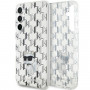 Karl Lagerfeld KLHCS23FEHNCMKLT Samsung Galaxy S23 FE (S711) cietais apvalks Monogram Choupette, caurspīdīgs