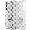 Karl Lagerfeld KLHCS23FEHNCMKLT Samsung Galaxy S23 FE (S711) cietais apvalks Monogram Choupette, caurspīdīgs