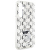 Karl Lagerfeld KLHCS23FEHNCMKLT Samsung Galaxy S23 FE (S711) cietais apvalks Monogram Choupette, caurspīdīgs