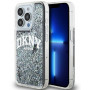 DKNY Apple iPhone 15 Pro Max cietais maciņš Liquid Glitter Big Logo, melns