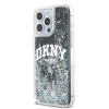 DKNY Apple iPhone 15 Pro Max cietais maciņš Liquid Glitter Big Logo, melns