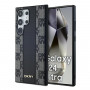 DKNY ādas kažokādu raksta MagSafe futrālis Samsung Galaxy S24 Ultra, melns