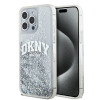 DKNY Apple iPhone 15 Pro Max cietais maciņš Liquid Glitter Big Logo