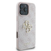 Guess GUHCP16X4GMGPI 4G Big Metal Logo cietais maciņš Apple iPhone 16 Pro Max 6.9" rozā