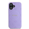 Guess Saffiano Peony Stamp MagSafe vāciņš Apple iPhone 16, purpurs