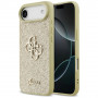 Guess Fixed Glitter Big 4G cietais maciņš Apple iPhone Air, zelta