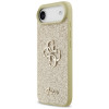 Guess Fixed Glitter Big 4G cietais maciņš Apple iPhone Air, zelta