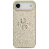 Guess Fixed Glitter Big 4G cietais maciņš Apple iPhone Air, zelta