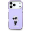 Karl Lagerfeld KLD22568 IML Aquarelle Karl & Choupette & Logo MagSafe vāciņš Apple iPhone 17 Pro Max, purpura