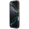 Guess GUE5344 IML 4G Script Metal ciets maciņš Apple iPhone 17 Pro Max, melns