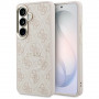 Guess GUE005375 4G Embossed Ring MagSafe cietais maciņš Samsung Galaxy S26+, rozā
