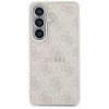Guess GUE005375 4G Embossed Ring MagSafe cietais maciņš Samsung Galaxy S26+, rozā