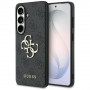Guess GUE005301 4G Big Metal Logo cietais maciņš Samsung Galaxy S26+, melns