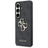 Guess GUE005301 4G Big Metal Logo cietais maciņš Samsung Galaxy S26+, melns