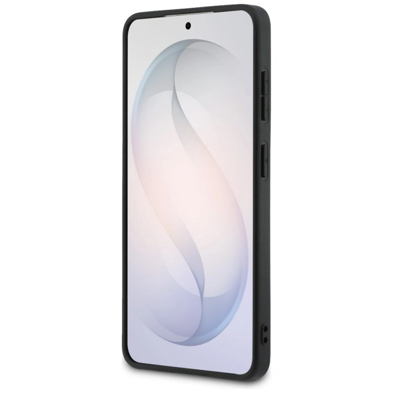 Guess GUE005301 4G Big Metal Logo cietais maciņš Samsung Galaxy S26+, melns