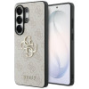 Guess GUE005337 4G Big Metal Logo cietais maciņš Samsung Galaxy S26 Ultra, rozā