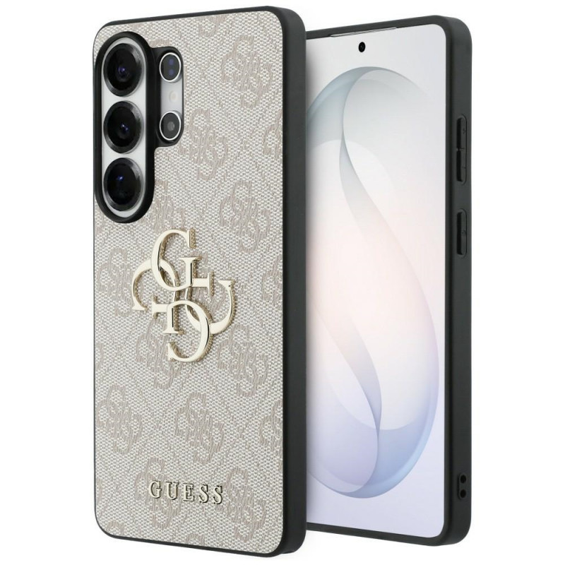 Guess GUE005337 4G Big Metal Logo cietais maciņš Samsung Galaxy S26 Ultra, rozā