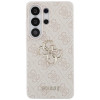 Guess GUE005337 4G Big Metal Logo cietais maciņš Samsung Galaxy S26 Ultra, rozā