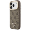 Guess 4G PU Triangle Logo & Stand Camera MagSafe maciņš Apple iPhone 18 Pro Max / 17 Pro Max, brūns