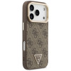 Guess 4G PU Triangle Logo & Stand Camera MagSafe maciņš Apple iPhone 18 Pro Max / 17 Pro Max, brūns