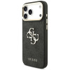 Guess 4G Big 4G Classic Logo Big Strap Metal Buttons vāciņš ar siksnu Apple iPhone 18 Pro / 17 Pro, melns