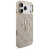 Guess 4G Big 4G Classic Logo Big Strap Metal Buttons maciņš ar siksniņu Apple iPhone 18 Pro Max / 17 Pro Max, rozā