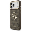 Guess 4G Big 4G Classic Logo Big Strap Metal Buttons vāciņš ar siksnu Apple iPhone 18 Pro Max / 17 Pro Max, brūns