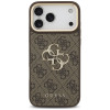 Guess 4G Big 4G Classic Logo Big Strap Metal Buttons vāciņš ar siksnu Apple iPhone 18 Pro Max / 17 Pro Max, brūns