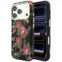 Guess Blossom Roses Print MagSafe vāciņš Apple iPhone 18 Pro / 17 Pro, melns