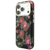 Guess Blossom Roses Print MagSafe vāciņš Apple iPhone 18 Pro / 17 Pro, melns