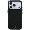 Mercedes-Benz maciņš ar grill rakstu un karšu turētājs, ādas MagSafe Apple iPhone 18 Pro Max / 17 Pro Max, melns