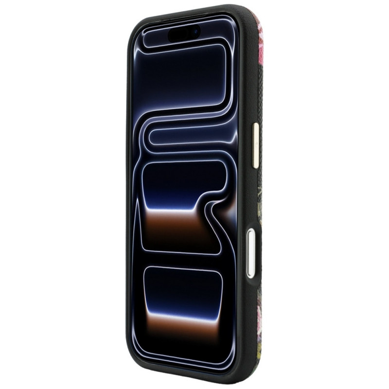 Guess Blossom Roses Print MagSafe vāciņš Apple iPhone 18 Pro Max / 17 Pro Max, melns