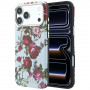 Guess GUE6026 Blossom Roses Print MagSafe apvalks Apple iPhone 18 Pro / 17 Pro, zils