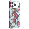 Guess GUE6026 Blossom Roses Print MagSafe apvalks Apple iPhone 18 Pro / 17 Pro, zils