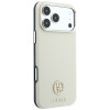 Guess GUE005545 Grained Round Strass Logo MagSafe apvalks Apple iPhone 18 Pro / 17 Pro, bēšs
