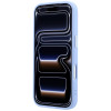 Guess Grained Triangle Logo MagSafe cietais maciņš Apple iPhone 18 Pro / 17 Pro, zils