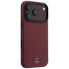 Mercedes-Benz korpuss Grill Pattern un karšu maks ar ādas MagSafe Apple iPhone 18 Pro Max / 17 Pro Max, melns