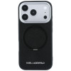 Karl Lagerfeld Ring Stand 360 Saffiano Classic Logo MagSafe vāciņš Apple iPhone 18 Pro / 17 Pro, melns (KF003179)