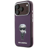 Karl Lagerfeld IML Ikonik Sketch Print MagSafe vāciņš Apple iPhone 18 Pro / 17 Pro, Burgundy