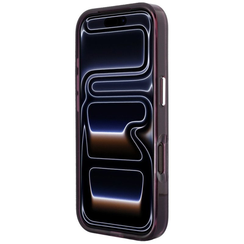 Karl Lagerfeld IML Ikonik Sketch Print MagSafe vāciņš Apple iPhone 18 Pro / 17 Pro, Burgundy