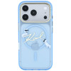 Karl Lagerfeld Script Logo MagSafe vāciņš Apple iPhone 18 Pro / 17 Pro, gaiši zils