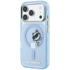 Karl Lagerfeld Peekaboo Logo MagSafe vāciņš Apple iPhone 18 Pro Max / 17 Pro Max, zils