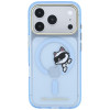 Karl Lagerfeld Peekaboo Logo MagSafe vāciņš Apple iPhone 18 Pro Max / 17 Pro Max, zils