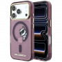 Karl Lagerfeld Peekaboo Logo MagSafe vāciņš Apple iPhone 18 Pro / 17 Pro, bordo