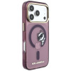 Karl Lagerfeld Peekaboo Logo MagSafe vāciņš Apple iPhone 18 Pro / 17 Pro, bordo