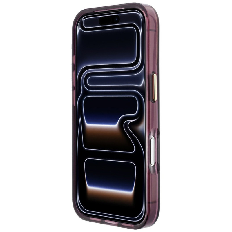 Karl Lagerfeld Peekaboo Logo MagSafe vāciņš Apple iPhone 18 Pro / 17 Pro, bordo